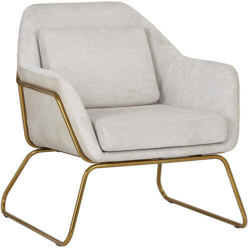 Watts Gold / Polo Club Muslin / Bravo Cream Lounge Chair